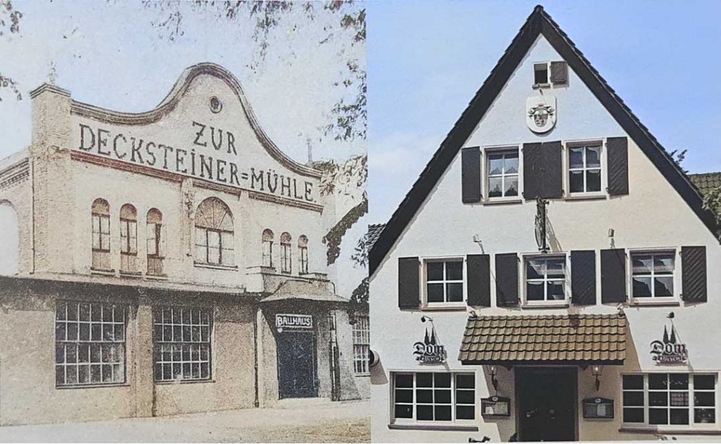 Historische Gegenüberstellung der Gebäude